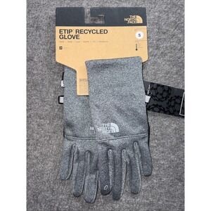 THE NORTH FACE Unisex Etip Touchscreen Recycled Gray Gloves TNF - Small NWT.